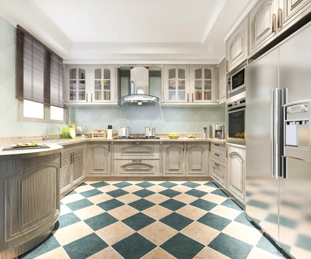 Kitchen flooring and tile installation